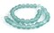 The Bead Chest Clear Marine Round Java Recycled Glass Beads (11mm)